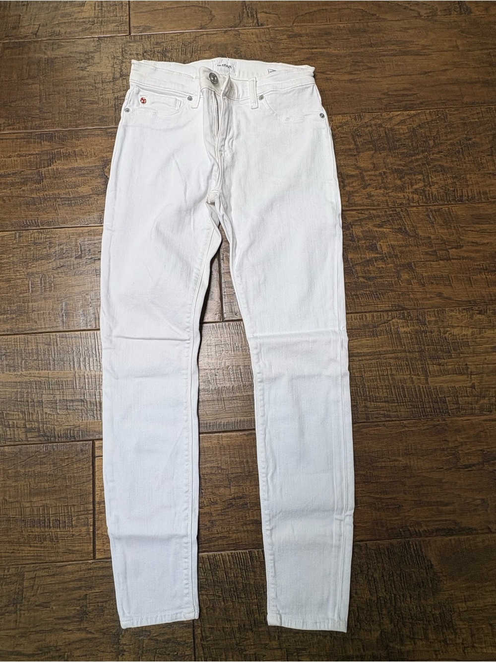 Hudson Jeans Natalie Ankle Skinny Jeans in White